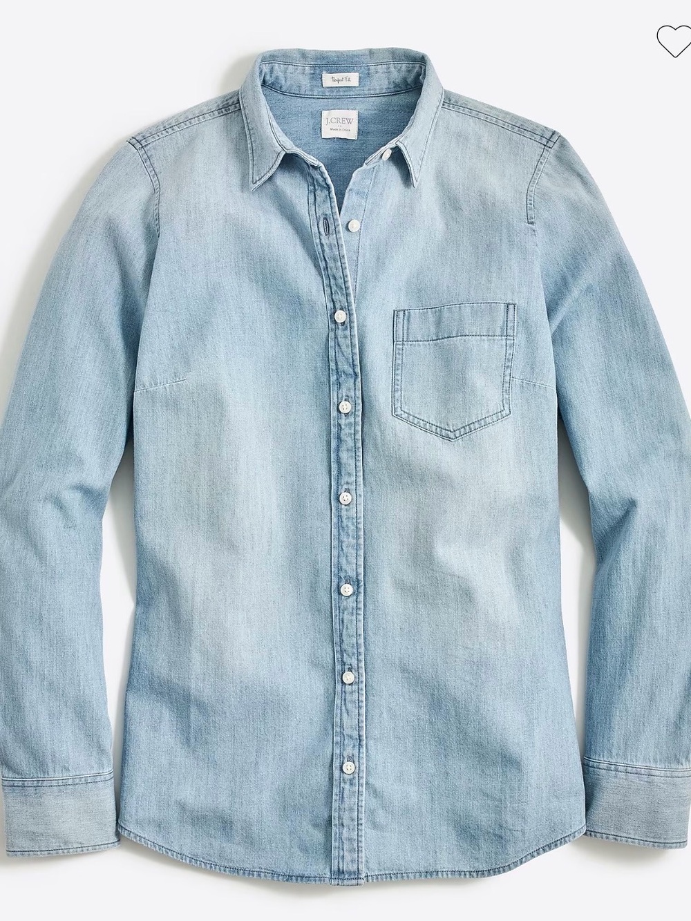 J. Crew Light Denim Button-Down Shirt